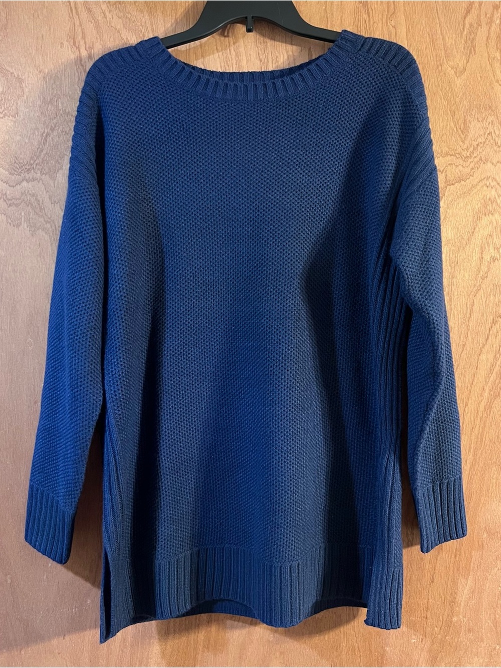 Women's Navy Crewneck Knit Sweater